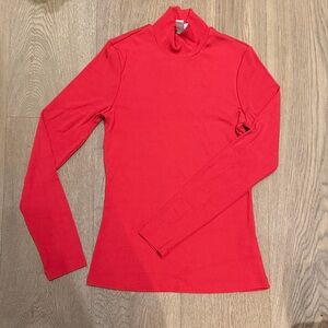 & Other Stories Bright Red Long Sleeve Tee